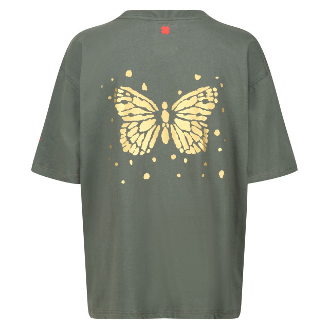 Regatta Dames christian lacroix bellegarde butterfly t-shirt met rugprint UTRG9514_darkkhaki large