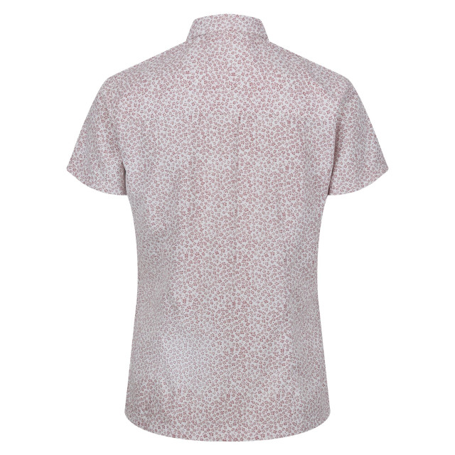 Regatta Dames mindano vii ditsy print blouse met korte mouwen UTRG8779_duskyrose large