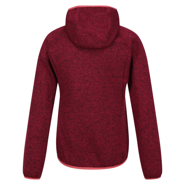 Regatta Dames newhill marl fleecejas met capuchon UTRG8830_rumbared large