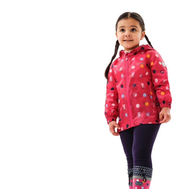 Regatta Dames peppa pig packaway waterdicht jasje UTRG9588_brightblush large