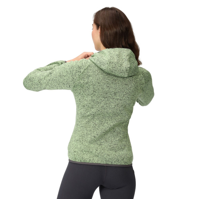 Regatta Dames newhill marl fleecejas met capuchon UTRG8830_quietgreen large Regatta Dames newhill marl fleecejas met capuchon UTRG8830_quietgreen large