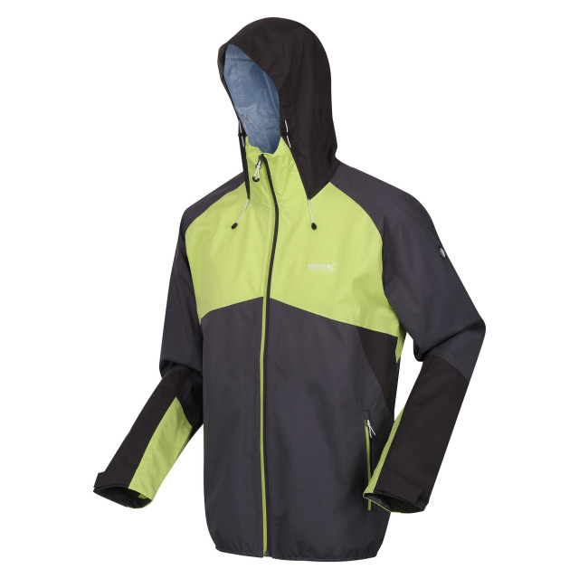 Regatta Heren deserto waterdichte jas met capuchon UTRG9149_sealgreygreenalgae large Regatta Heren deserto waterdichte jas met capuchon UTRG9149_sealgreygreenalgae large