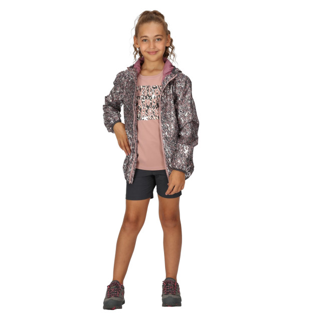 Regatta Waterdichte jas met hendel voor kinderen UTRG9166_duskyrose large Regatta Waterdichte jas met hendel voor kinderen UTRG9166_duskyrose large
