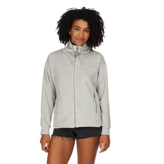Regatta Dames jessalyn velours full zip fleecejack UTRG8997_palomagreymarl large Regatta Dames jessalyn velours full zip fleecejack UTRG8997_palomagreymarl large