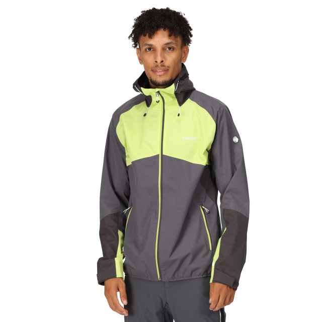 Regatta Heren deserto waterdichte jas met capuchon UTRG9149_sealgreygreenalgae large Regatta Heren deserto waterdichte jas met capuchon UTRG9149_sealgreygreenalgae large