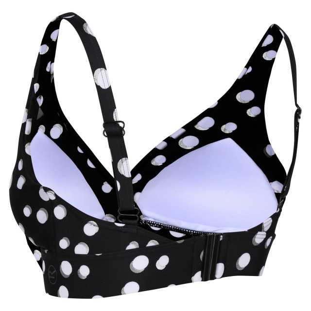 Regatta Dames paloma polka dot bikinitop UTRG9080_blackwhite large