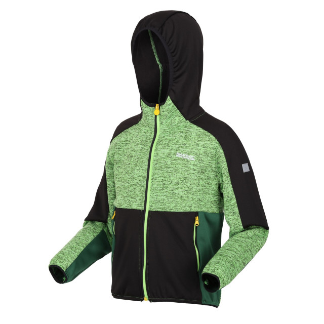 Regatta Kinder/kinder dissolver vii full zip fleecejack UTRG9492_jasminegreenblack large