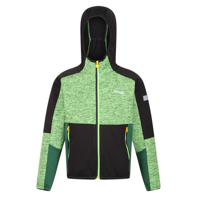 Regatta Kinder/kinder dissolver vii full zip fleecejack UTRG9492_jasminegreenblack large