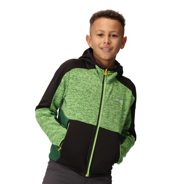 Regatta Kinder/kinder dissolver vii full zip fleecejack UTRG9492_jasminegreenblack large