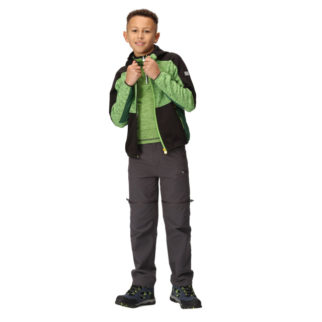 Regatta Kinder/kinder dissolver vii full zip fleecejack UTRG9492_jasminegreenblack large
