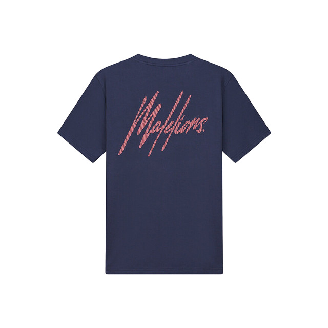 Malelions Striped signature t-shirts MM1-SS24-09 large