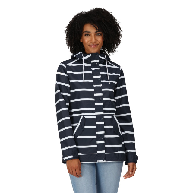 Regatta Dames bayla waterdichte regenjas UTRG9116_navywhite large