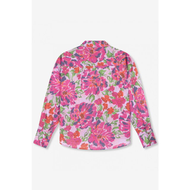 Alix The Label 2306942178 woven painted flower blouse 2306942178 Woven painted flower blouse large