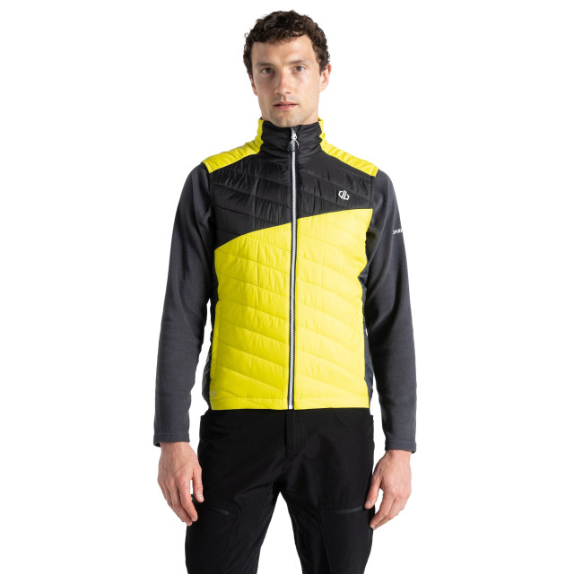 Dare2b Heren touring gewatteerd lichtgewicht gilet UTRG9015_neonspringblack large