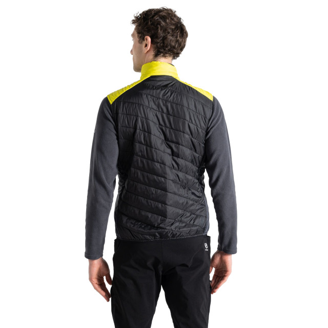 Dare2b Heren touring gewatteerd lichtgewicht gilet UTRG9015_neonspringblack large