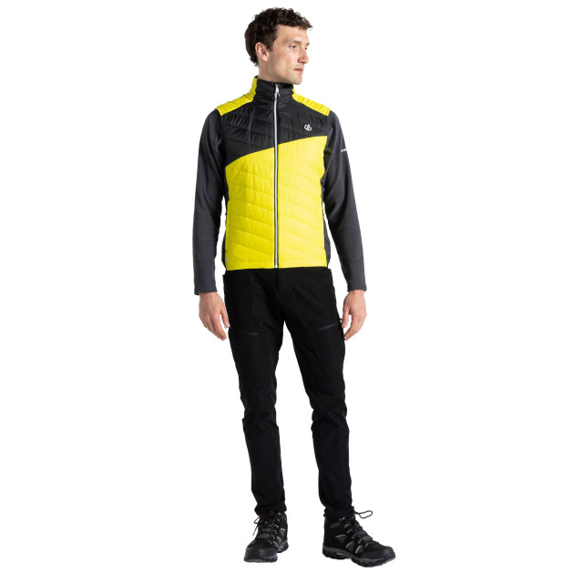 Dare2b Heren touring gewatteerd lichtgewicht gilet UTRG9015_neonspringblack large