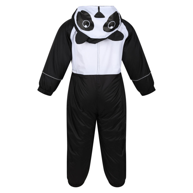 Regatta Kinderen/kinderen mudplay iii panda waterdicht puddle suit UTRG8892_blackwhite large