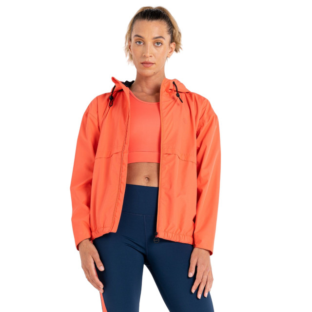 Dare2b Dames fleur east swift lichtgewicht waterdichte jas UTRG8726_neonpeach large