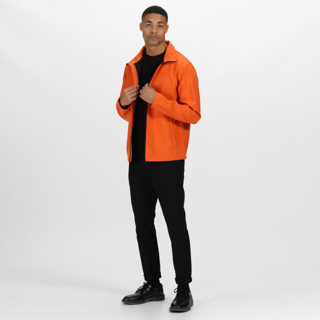 Regatta Heren ablaze printable softshell jas UTRG3560_magmaorangeblack large