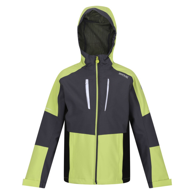 Regatta Kinder/kinder highton iv waterdichte jas UTRG9638_sealgreygreenalgae large