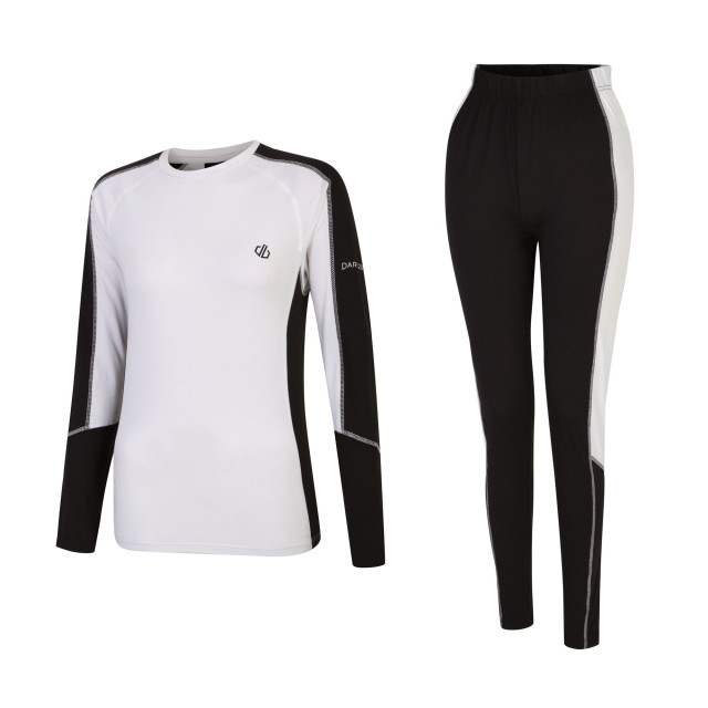 Dare2b Dames exchange iii contrast paneel base layer set UTRG9504_blackwhite large