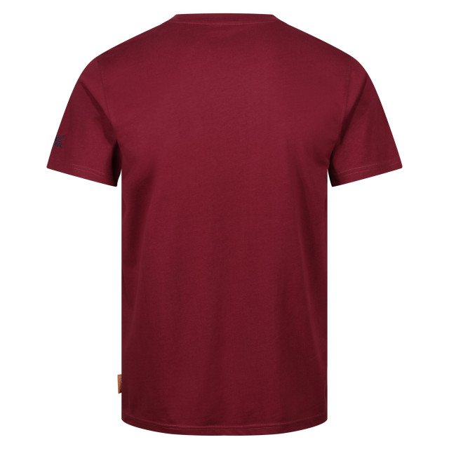Regatta Heren origineel workwear katoenen t-shirt UTRG9458_burgundy large