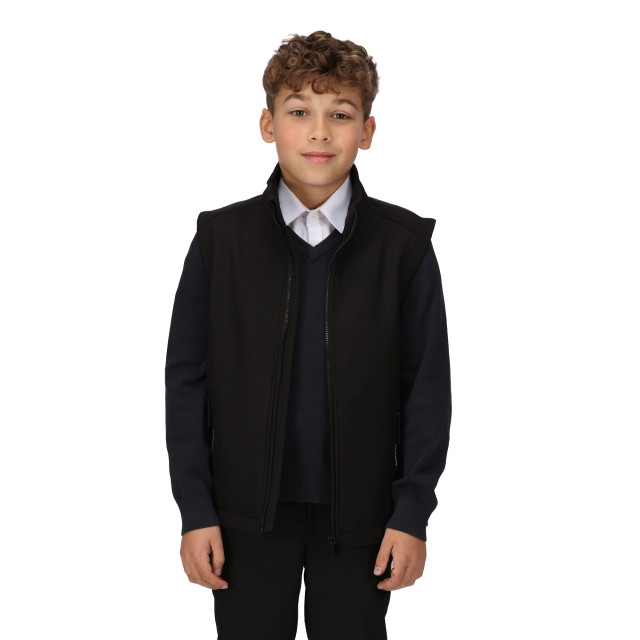 Regatta Kinder/kids ablaze softshell reflecterend gilet UTRG9343_black large