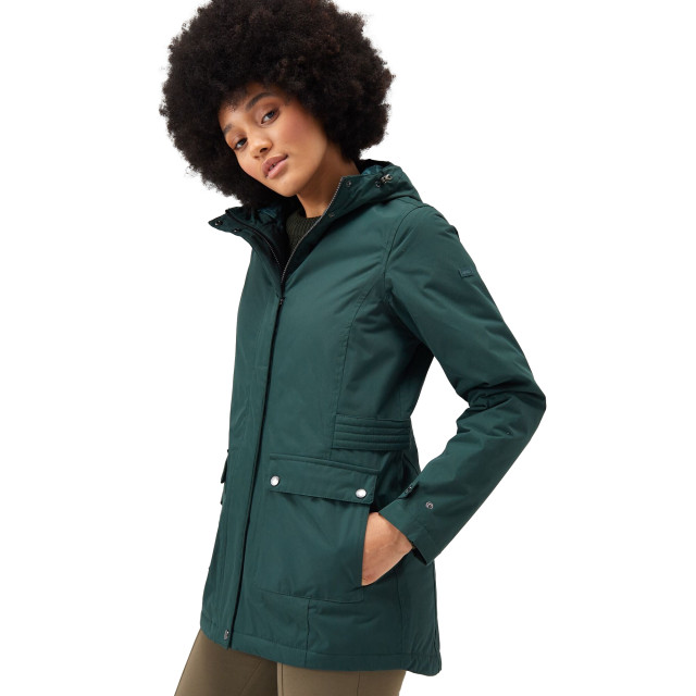 Regatta Dames brenlyn zebra print waterdicht jasje UTRG9206_darkestspruce large