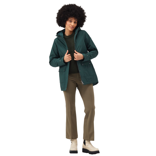 Regatta Dames brenlyn zebra print waterdicht jasje UTRG9206_darkestspruce large