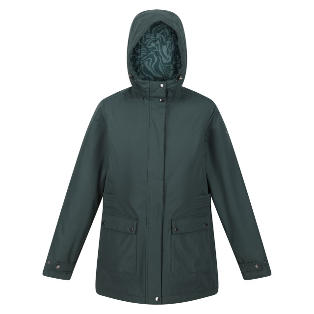 Regatta Dames brenlyn zebra print waterdicht jasje UTRG9206_darkestspruce large