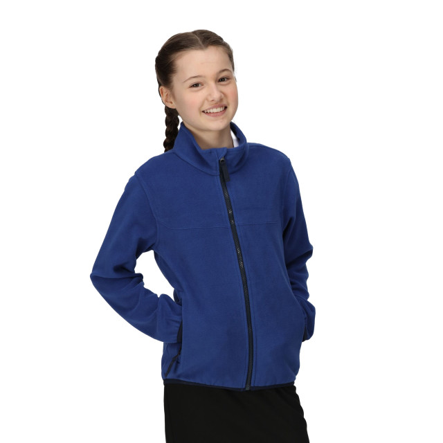 Regatta Kinder/kids microfleece full zip fleecejack UTRG9147_navy large