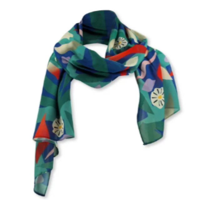 Lizzy & Coco Opal shawl-garden opal garden large