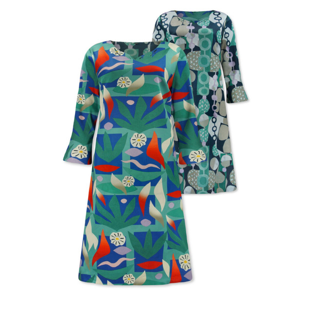 Lizzy & Coco Lizzy & coco reversible jurk carib-garden carib garden large