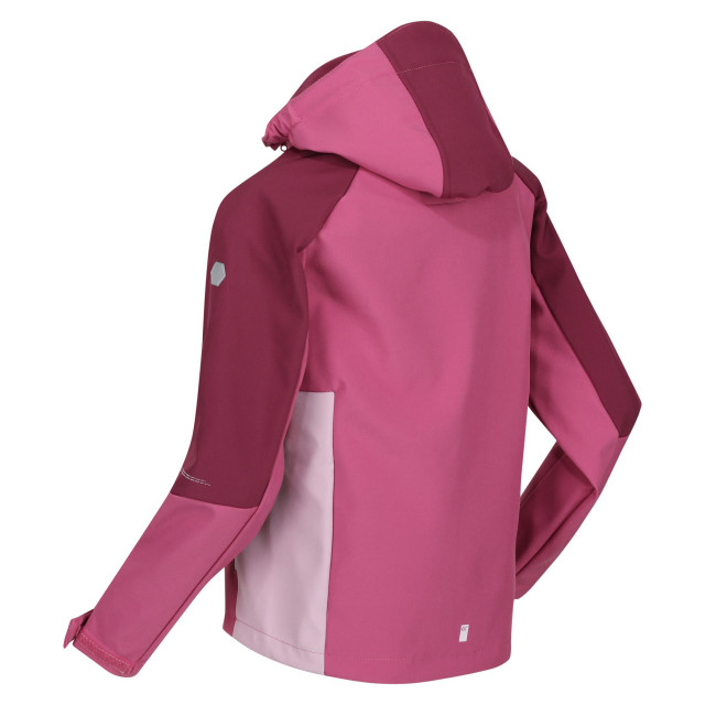 Regatta Childrens/kids eastcott ii soft shell jacket UTRG7991_brightkiwidarkgrey large