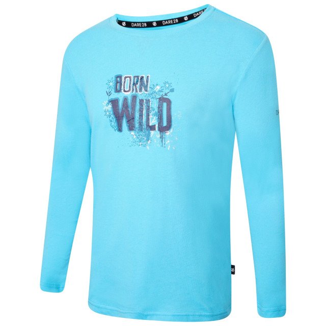 Dare2b Kinderen/kinderen beyond born wild flower t-shirt met lange mouwen UTRG8023_riverblue large