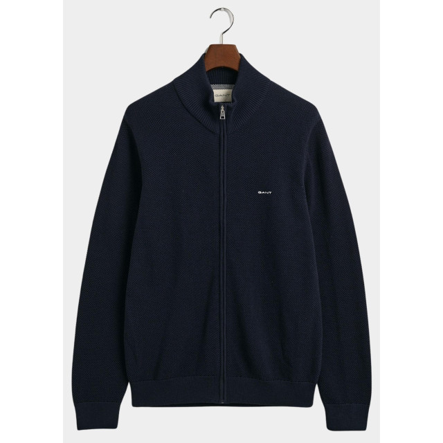 Gant Vest cotton pique zip cardigan 8040524/433 181286 large