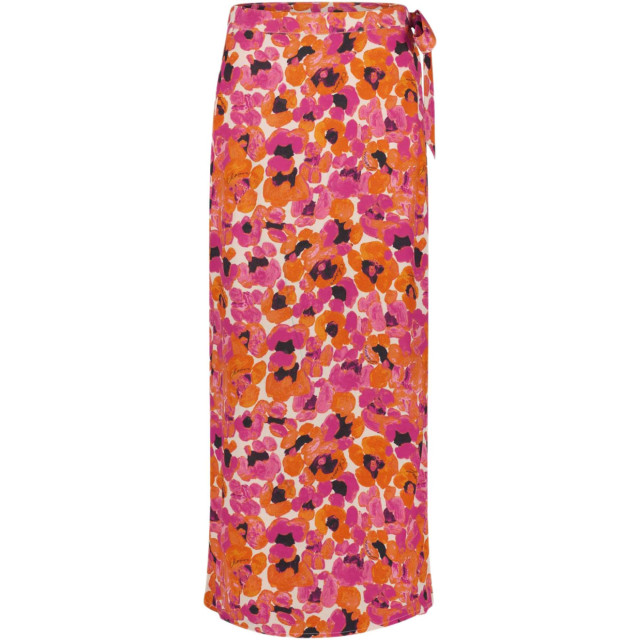 Fabienne Chapot Bobo straight skirt orange flower CLT-212-SKI-SS24-0040 large