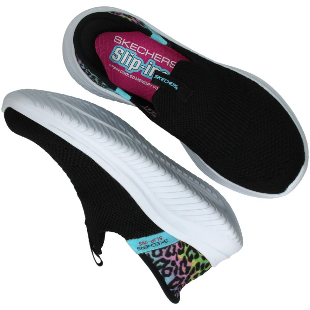 Skechers 303801L Ultra Flex 3.0 Colory Wild Slip-Ins Sneakers Zwart 303801L Ultra Flex 3.0 Colory Wild Slip-Ins large