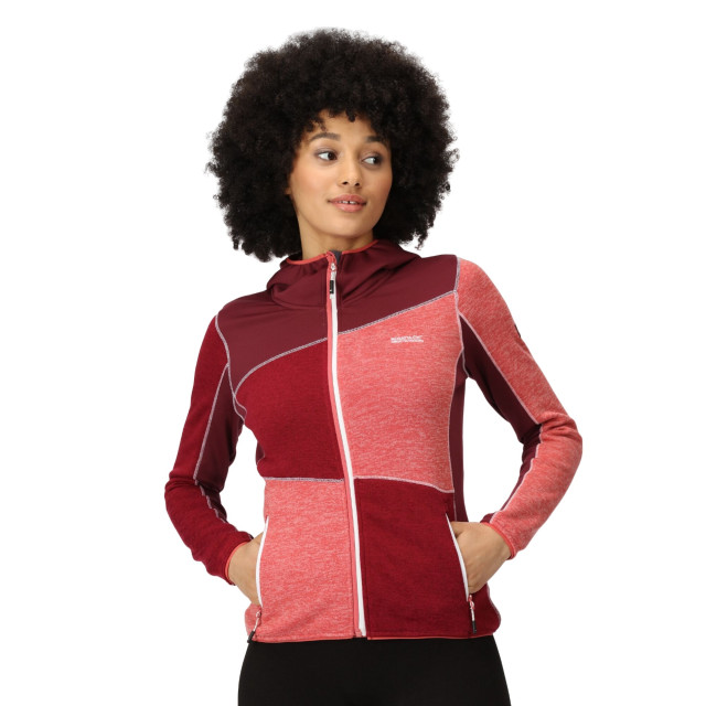 Regatta Dames walbury vi marl full zip fleecejack UTRG8786_mineralredrumbared large