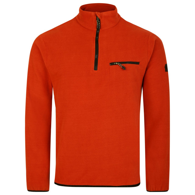 Dare2b Heren affinity zip neck fleece top UTRG8782_rooibosteabrown large Dare2b Heren affinity zip neck fleece top UTRG8782_rooibosteabrown large