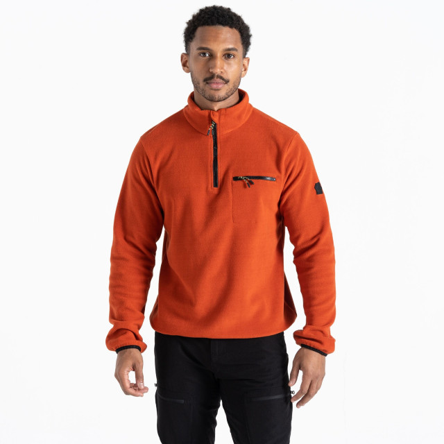 Dare2b Heren affinity zip neck fleece top UTRG8782_rooibosteabrown large Dare2b Heren affinity zip neck fleece top UTRG8782_rooibosteabrown large