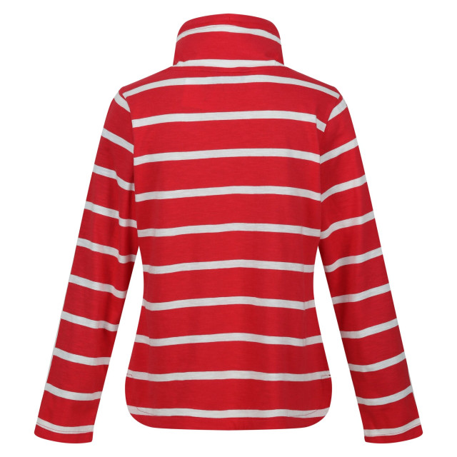 Regatta Dames helvine gestreept sweatshirt UTRG8806_miamiredwhite large