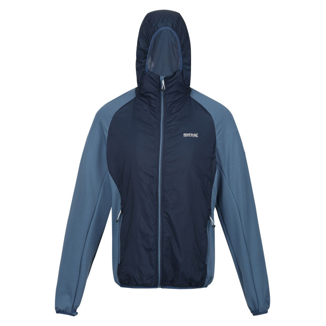 Regatta Heren highton lite hybride soft shell jas met capuchon UTRG9566_bluewingstellar large Regatta Heren highton lite hybride soft shell jas met capuchon UTRG9566_bluewingstellar large