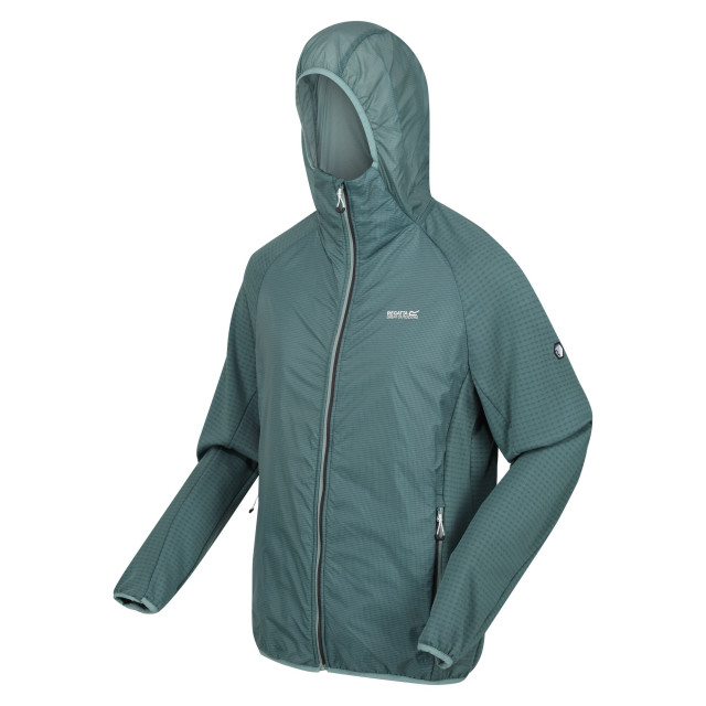 Regatta Heren highton lite hybride soft shell jas met capuchon UTRG9566_ivymossseapine large Regatta Heren highton lite hybride soft shell jas met capuchon UTRG9566_ivymossseapine large
