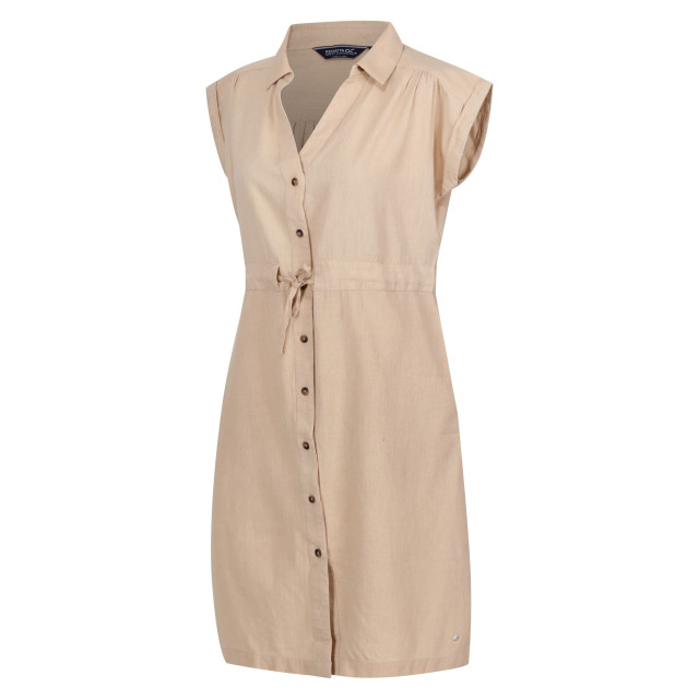 Regatta Dames rura lichtgewicht overhemd met knopdetail UTRG9437_sesamelinen large