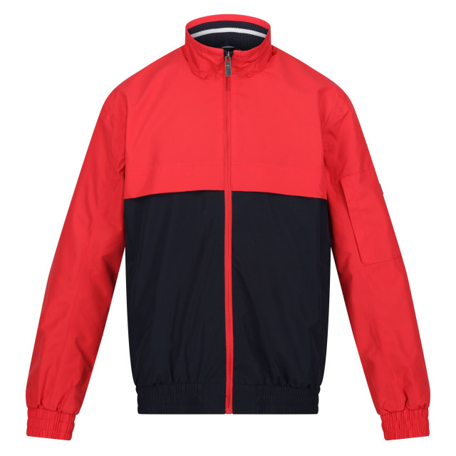 Regatta Heren shorebay colour block waterdichte jas UTRG9404_roccocorednavy large Regatta Heren shorebay colour block waterdichte jas UTRG9404_roccocorednavy large