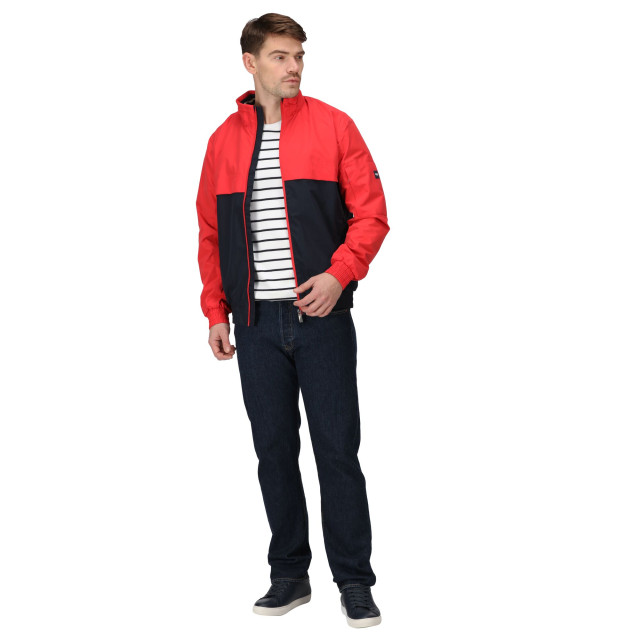 Regatta Heren shorebay colour block waterdichte jas UTRG9404_roccocorednavy large Regatta Heren shorebay colour block waterdichte jas UTRG9404_roccocorednavy large