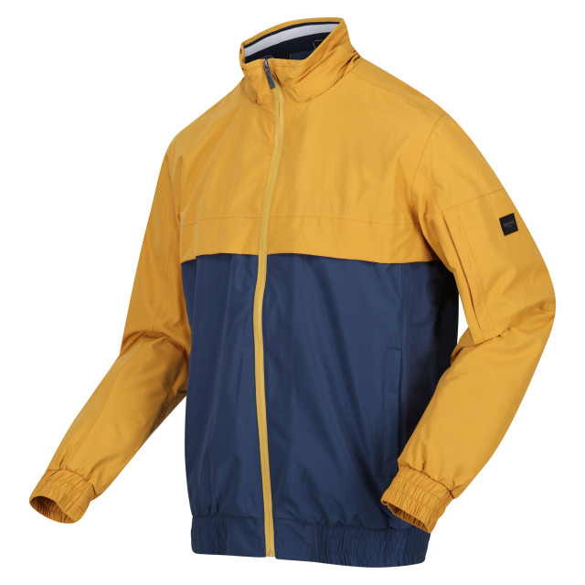 Regatta Heren shorebay colour block waterdichte jas UTRG9404_goldstrawdarkdenim large Regatta Heren shorebay colour block waterdichte jas UTRG9404_goldstrawdarkdenim large