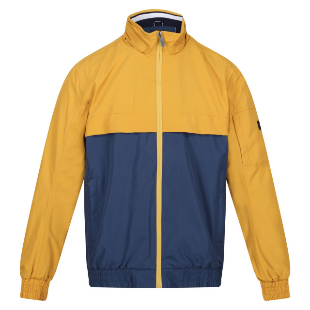 Regatta Heren shorebay colour block waterdichte jas UTRG9404_goldstrawdarkdenim large Regatta Heren shorebay colour block waterdichte jas UTRG9404_goldstrawdarkdenim large