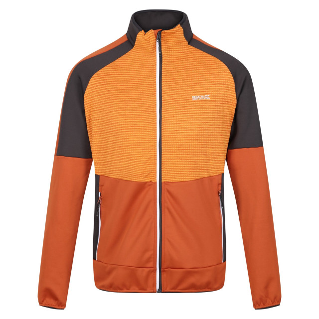 Regatta Heren yare vii full zip soft shell jas UTRG9344_burntcopperorangepepper large Regatta Heren yare vii full zip soft shell jas UTRG9344_burntcopperorangepepper large